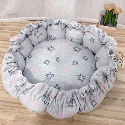 Tucker Murphy Pet™ Dog Nest Cat Nest Winter Dog Bed Pet Nest Teddy Bear Nest Nest Pumpkin Nest Pad Warm Pet Supplies Cotton in Gray | Wayfair