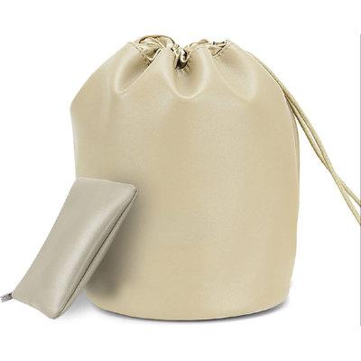 Red Barrel Studio® Multipurpose Drawstring Shaving Must Have Travel Bag in Brown | 8.6 H x 7.1 W x 7.1 D in | Wayfair