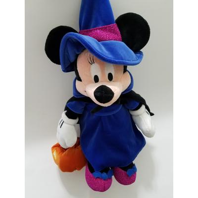 Disney Toys | Disney Store Halloween Minnie Mouse Witch Pumpkin Plush Stuff Toys | Color: Blue Purple | Size: Osbb