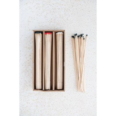 Creative Co-Op Flaire Multicolor Safety Match Box Set, Wood, Size 11.6 H x 6.1 W x 2.0 D in | Wayfair XS0453