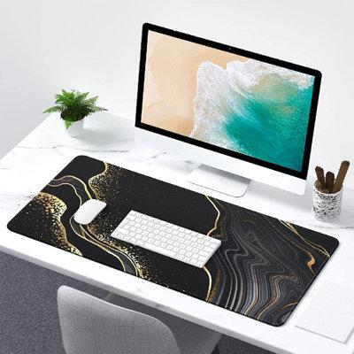 East Urban Home Desk Pad in Black/White | 0.12 H x 31.5 W x 15.7 D in | Wayfair EF54BC24FAD8434E95C58800053ECA0B