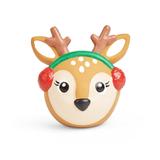 More and Merrier Latex Reindeer Ball Dog Toy, Medium