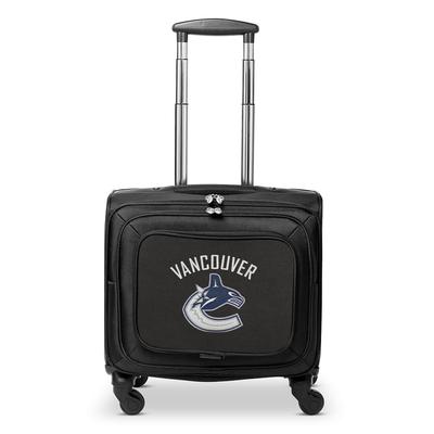 MOJO Black Vancouver Canucks 14'' Laptop Overnighter Wheeled Bag