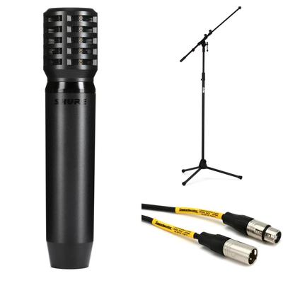 Shure PGA81 Small-diaphragm Condenser Microphone Bundle with Stand and Cable