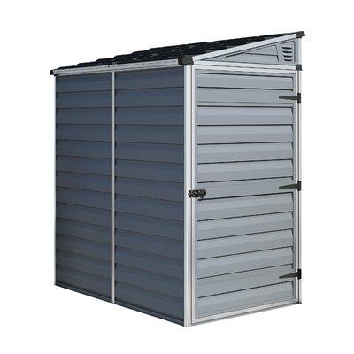 Canopia Skylight 4 ft. W x 6 ft. D Polycarbonate Lean-To Tool Shed in Gray | 79.9 H x 46.3 W x 68.9 D in | Wayfair 705807