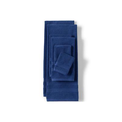 Turkish Textured Spa Towel 6 Piece Set - Lands' End - Blue