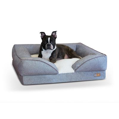 Pillow-Top Ortho Pet Lounger by K&H Pet Products in Gray (Size MEDIUM)