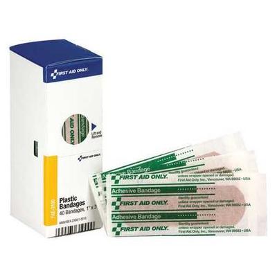 FIRST AID ONLY FAE-3100 First Aid Kit Refill,1" X 3" Adhesive Plastic Bandages,