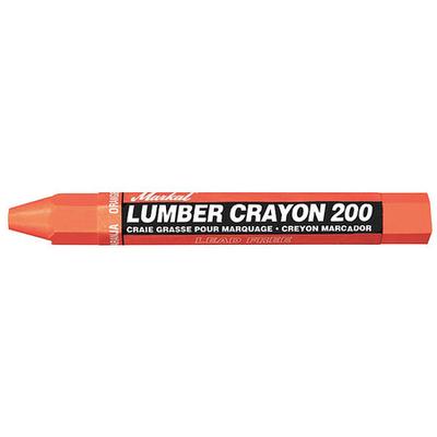 MARKAL 80354 Lumber Crayon,Orange,Wax,PK12