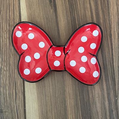 Disney Accessories | Disney Minnie Bow Jewelry Dish | Color: Red/White | Size: Os