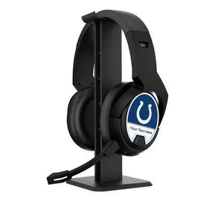 Indianapolis Colts Personalized Bluetooth Gaming Headphones & Stand