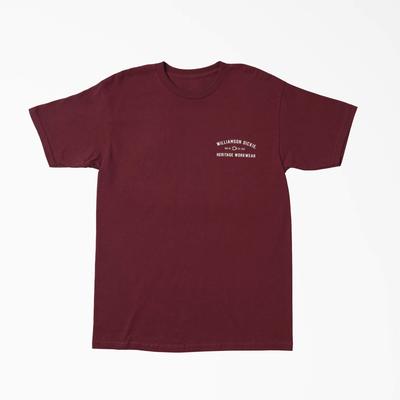 Dickies Men's W.d. Heritage Workwear Graphic T-Shirt - Burgundy Size M (WSF22A)