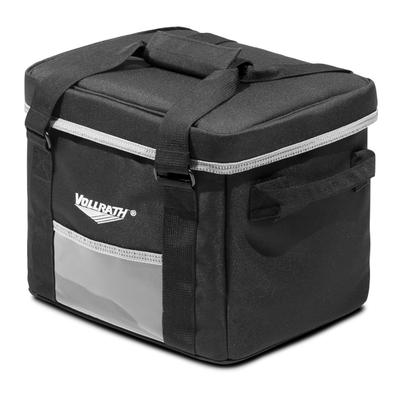Vollrath VDBS100 1-Series Insulated Catering Bag w/ Carrying Straps - 10"W x 10"D x 12"H, Black, 6 Large Beverages