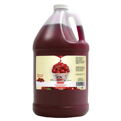 Gold Medal 1223 Cherry Snow Cone Syrup, Ready-To-Use, (4) 1 gal Jugs