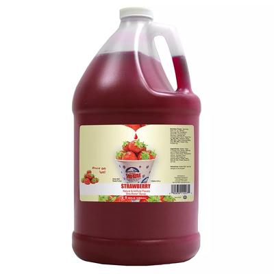 Gold Medal 1227S Strawberry Snow Cone Syrup Sweetened w/ Saccharin, Ready-To-Use, (4) 1 gal Jugs