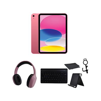 Apple Tablets Pink/Rose - Pink 10th Gen 256GB Apple iPad & Rose Gold Headphones Set