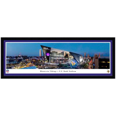 Minnesota Vikings 15'' x 41.5'' US Bank Stadium Single Mat Select Frame Panoramic