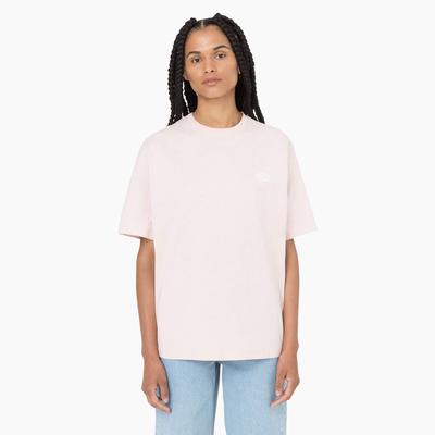 Dickies Women's Summerdale Short Sleeve T-Shirt - Peach Whip Size M (FSR08)