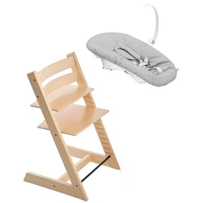 Tripp Trapp Chair + Newborn Set Bundle - Natural