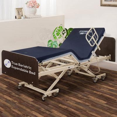 Medacure Storage-Friendly Expandable & Adjustable Bariatric Full-Electric Hospital Bed w/ 42