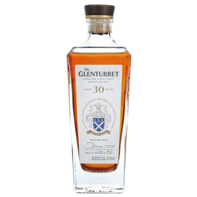Glenturret 30 Year Single Malt Scotch Whiskey (2022 Release) with Gift Box Whiskey - Scotland