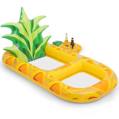 MoNiBloom Inflatable Swimming Pool Lounger Pineapple Shape Float | 29 H x 66 W x 35 D in | Wayfair A50-IP-001