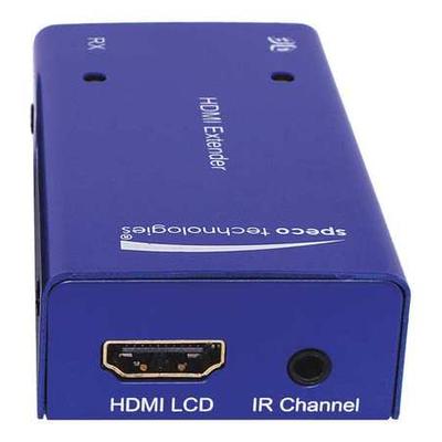 SPECO TECHNOLOGIES HDXTNDR HDMI Extender,60Hz,Bl,(2)Input,(1)Output