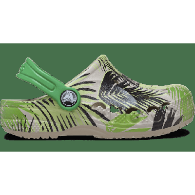 Crocs Cobblestone / Tropical Toddler Baya Graphic Clog Shoes