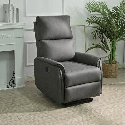 Latitude Run® Kaulton Electric Power Recliner Chair Fabric, Reclining Chair For Bedroom Living Room, Small Recliners Home Theater Seating | Wayfair