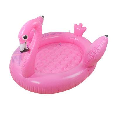 Pool Central 42.5  Inflatable Flamingo Children's Swimming Pool Plastic in Pink | 42.5 H x 25.5 W x 37 D in | Wayfair POOL CENTRAL JL 57135