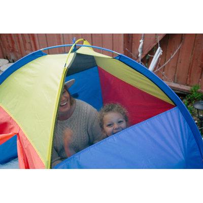 Pacific Play Tents Me Too Play Tent w/ Carrying Bag Polyester in Blue/Red | 42 H x 48 W x 48 D in | Wayfair 20200