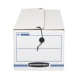 Bankers Box® Liberty Storage Box, Record Form, 9-1/2 x 23-1/4 x 6, White/Blue, 12/Carton | 20.75 H x 49 W x 3.25 D in | Wayfair FEL00022