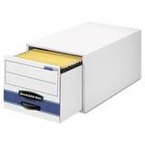 Bankers Box® Stor/Drawer Plus File, Legal, Wire, 15-1/2 x 23-1/2 x 10-3/8, WE/Blue, Six Corrugated in Blue/White | Wayfair FEL00312