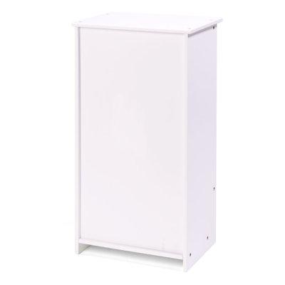Badger Basket Doll Armoire w/ Pink Gingham Fabric Wood in Brown/White | 21.5 H x 8.5 W x 12.5 D in | Wayfair 01201