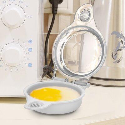 Chef Buddy Microwave Egg Cooker Plastic in White, Size 6.6 H in | Wayfair 82-Y3496