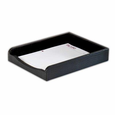 Rosdorf Park Jestude Front-Load Letter Tray in Leather in Black | 2 H x 10.62 W x 13.62 D in | Wayfair 39E32618C05F49E2AF859466FE9471B0