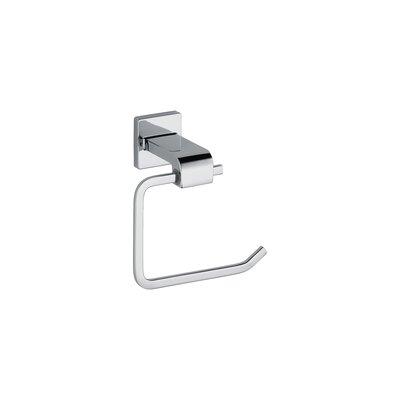 Delta Ara Wall Mount Open Square Toilet Paper Holder Bath Hardware Accessory in Polished Chrome Metal in Gray | 6.25 H x 6.25 W x 3.5 D in | Wayfair