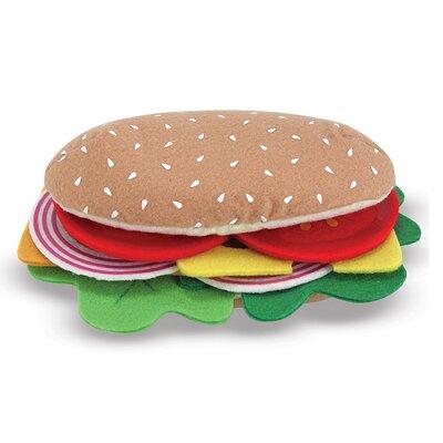 Melissa & Doug 33-Piece Felt Sandwich Play Food Set Plastic in Brown/Green | 2.35 H x 9.85 W x 13.6 D in | Wayfair 3954