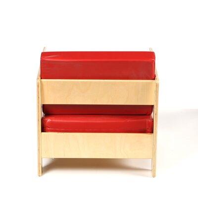 Jonti-Craft Club Chair Wood in Red | 20 H x 19.5 W x 20 D in | Wayfair 0376JC