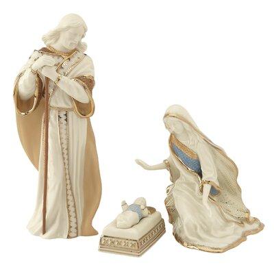 Lenox First Blessing Nativity Holy Family 3-Piece Set Porcelain in White, Size 9.34 H in | Wayfair 6238430