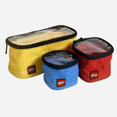 LEGO® Storage 3 Piece Fabric Cube or Bin Set Fabric in Blue/Red/Yellow | 4.5 H x 9 W x 4.5 D in | Wayfair CAC0099-959