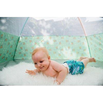 Pacific Play Tents Under the Sea Cabana Pop-Up Play Tent w/ Carrying Bag Polyester in Green | 40 H x 60 W x 35 D in | Wayfair 19001