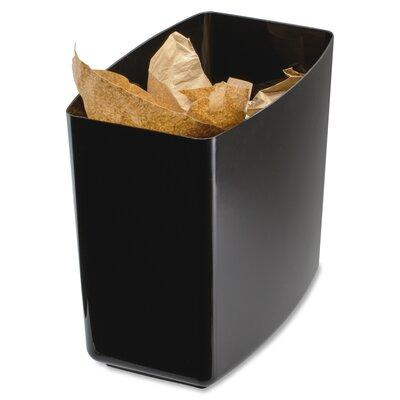 Officemate International Corp 5.02 Gallon Waste Basket Plastic in Black | 12.75 H x 13.63 W x 8.5 D in | Wayfair OIC22262