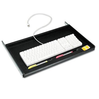 Innovera® Standard Underdesk Keyboard Drawer 2.04" H x 13.39" W Desk Keyboard Drawer Plastic in Black, Size 2.04 H x 13.39 W x 22.05 D in | Wayfair
