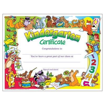 TREND enterprises, Inc. Kindergarten Cut Out Certificate | 8.5 H x 11 W x 0.19 D in | Wayfair T-343