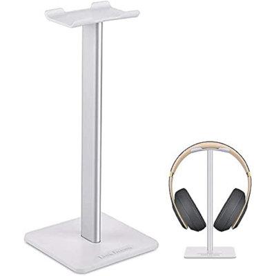 5 Core Headphone Stand Headset Holder w/Solid Base, Flexible Headrest Metal in White | 0.5 H x 4 W x 9 D in | Wayfair HD STND WH