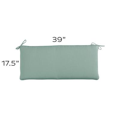 Replacement Bench Cushion - 39x17.5 - Box Edge, Canvas Taupe Sunbrella - Ballard Designs Canvas Taupe Sunbrella - Ballard Designs
