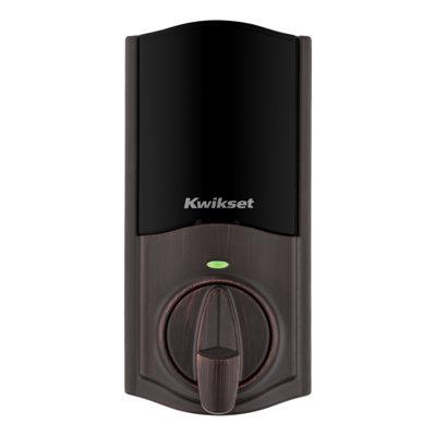 Kwikset Home Connect Smart Electronic Single Cylinder Deadbolt in Brown | 4.6 H x 2.8 W x 1.33 D in | Wayfair 98930-002