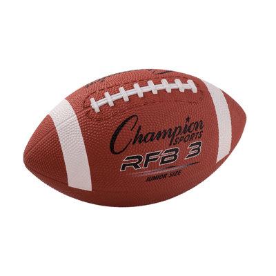 Champion Sports kids Rubber Football, Junior Size Plastic in Brown | 10 H x 5.5 W x 3.5 D in | Wayfair RFB3