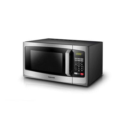 TOSHIBA Countertop Microwave Oven, 0.9 Cu Ft w/ 10.6 Inch Removable Turntable, Stainless Steel in Gray | 10.6 H x 19.15 W x 16.1 D in | Wayfair